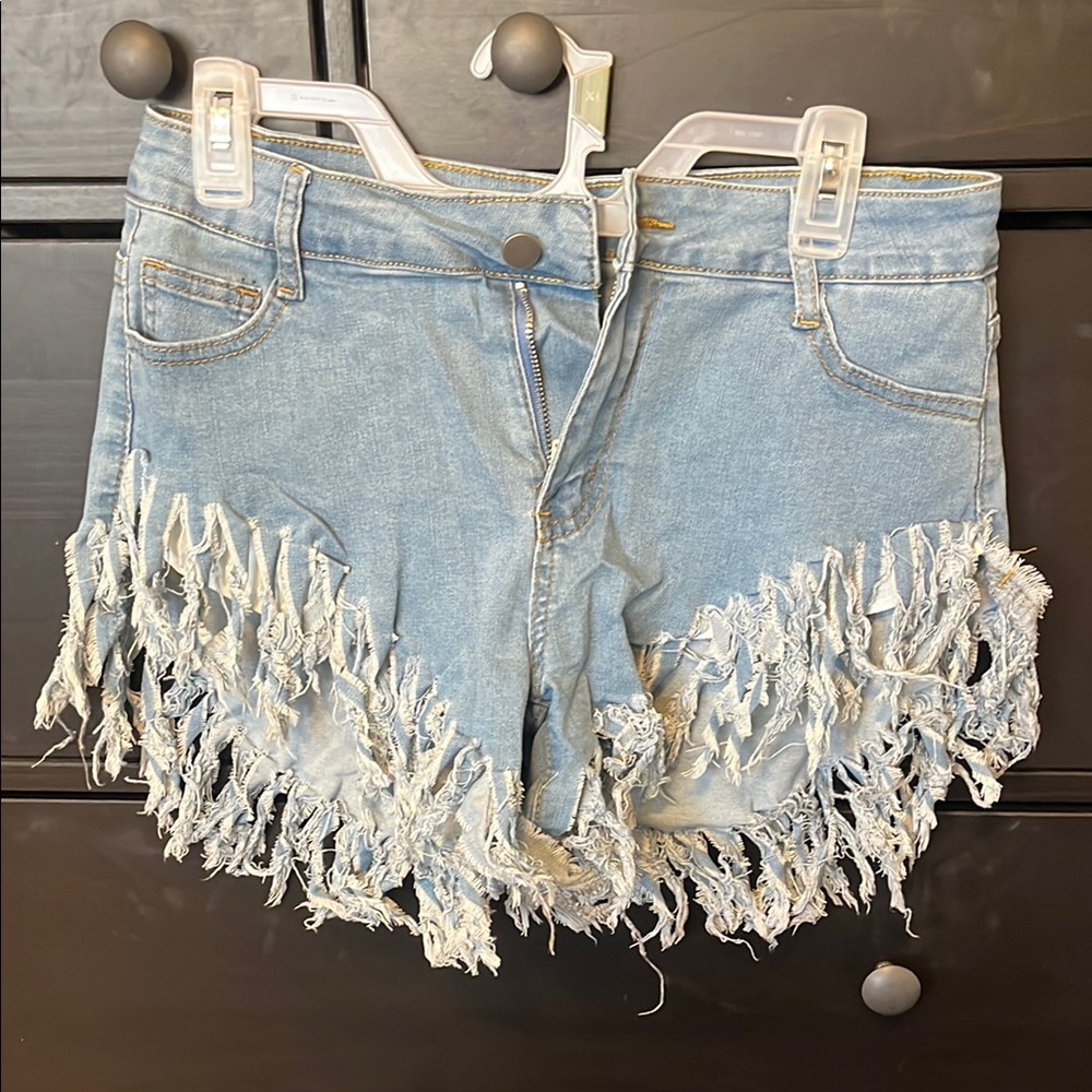 Frayed Denim Women's Shorts
